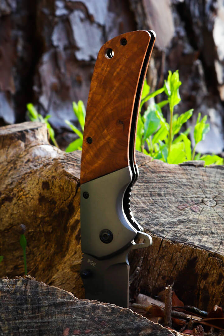 Custom Wooden Pocket Knife - Laserx Engraving